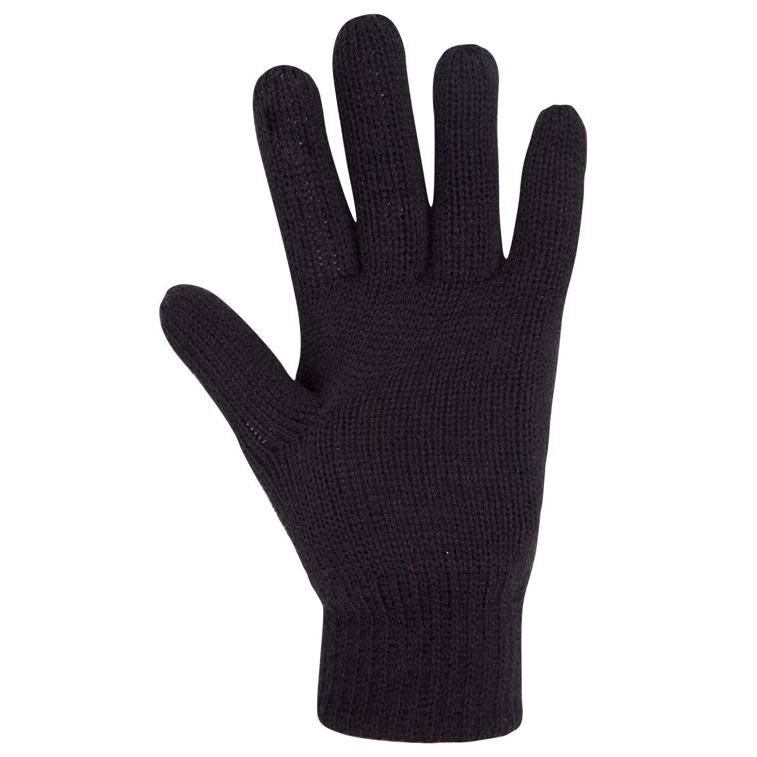 Black - Back - Mountain Warehouse Womens-Ladies Thinsulate Knitted Winter Gloves