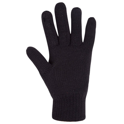 Black - Back - Mountain Warehouse Womens-Ladies Thinsulate Knitted Winter Gloves