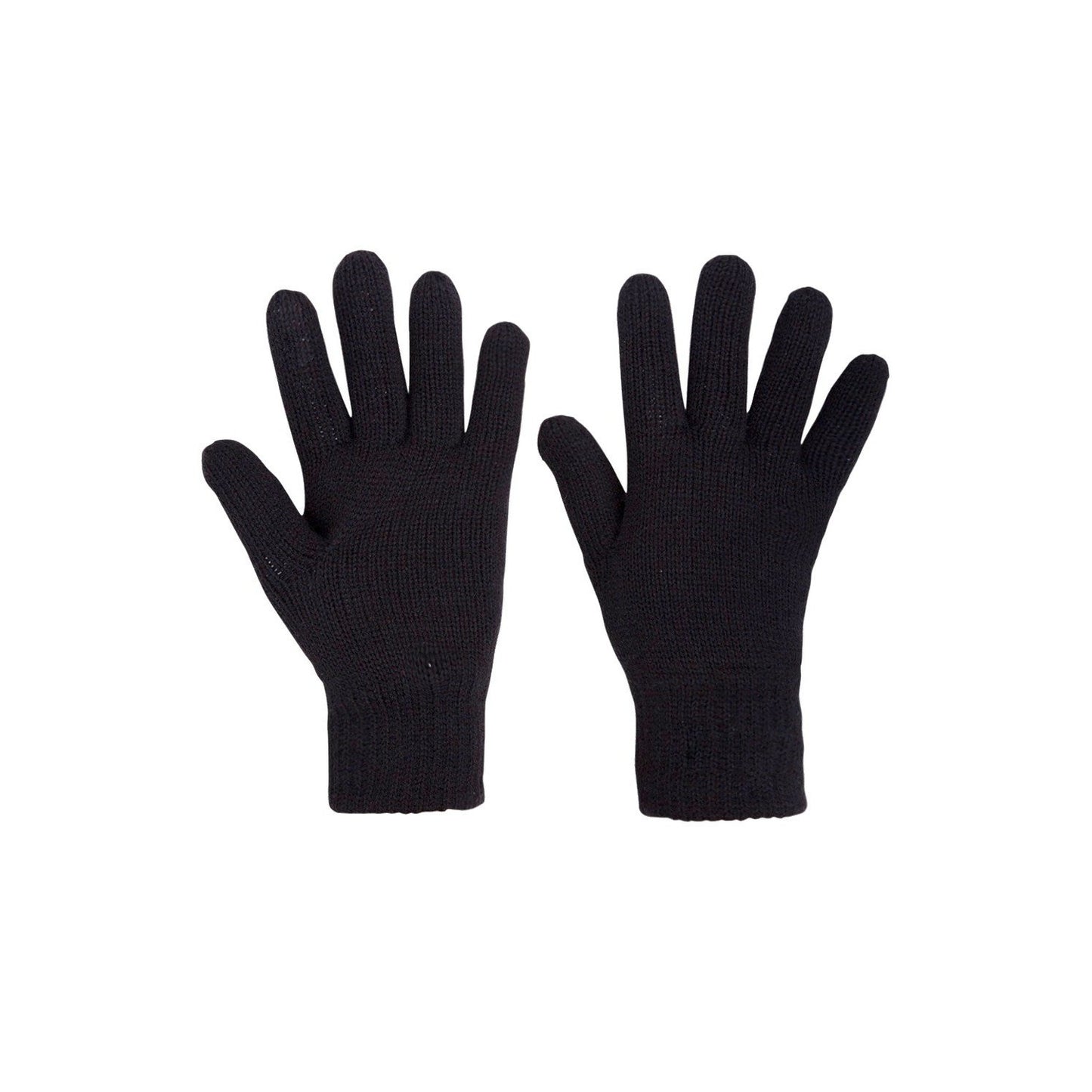 Black - Side - Mountain Warehouse Womens-Ladies Thinsulate Knitted Winter Gloves