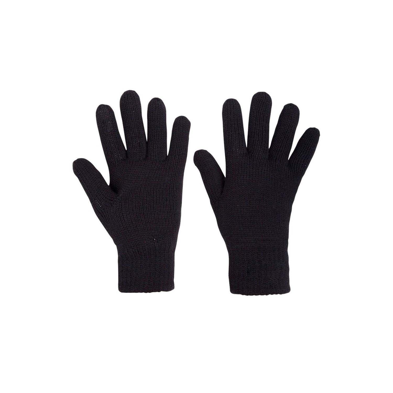 Black - Side - Mountain Warehouse Womens-Ladies Thinsulate Knitted Winter Gloves