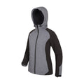 Black - Side - Mountain Warehouse Womens-Ladies Illuminate Reflective Soft Shell Jacket