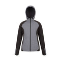 Black - Lifestyle - Mountain Warehouse Womens-Ladies Illuminate Reflective Soft Shell Jacket