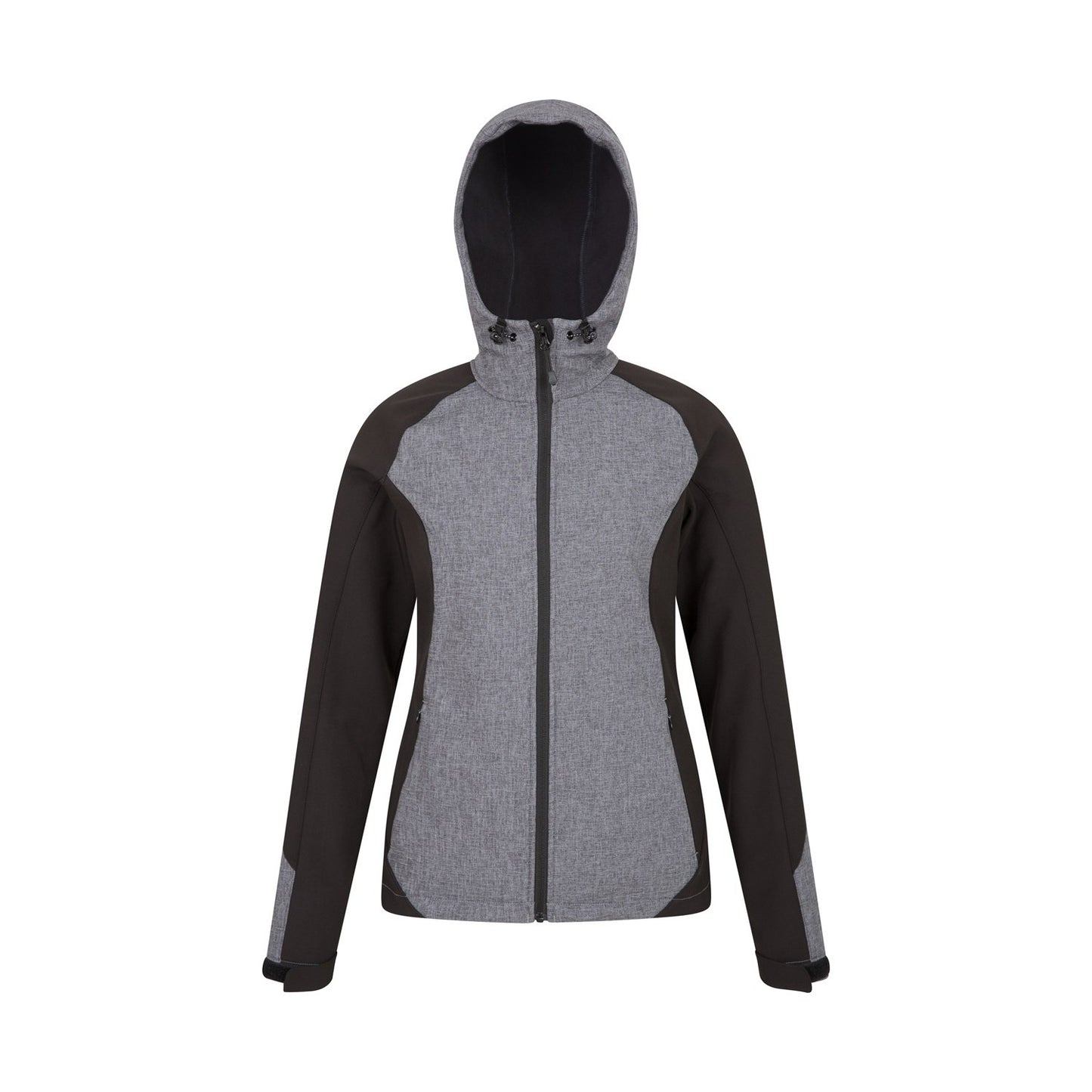 Black - Lifestyle - Mountain Warehouse Womens-Ladies Illuminate Reflective Soft Shell Jacket