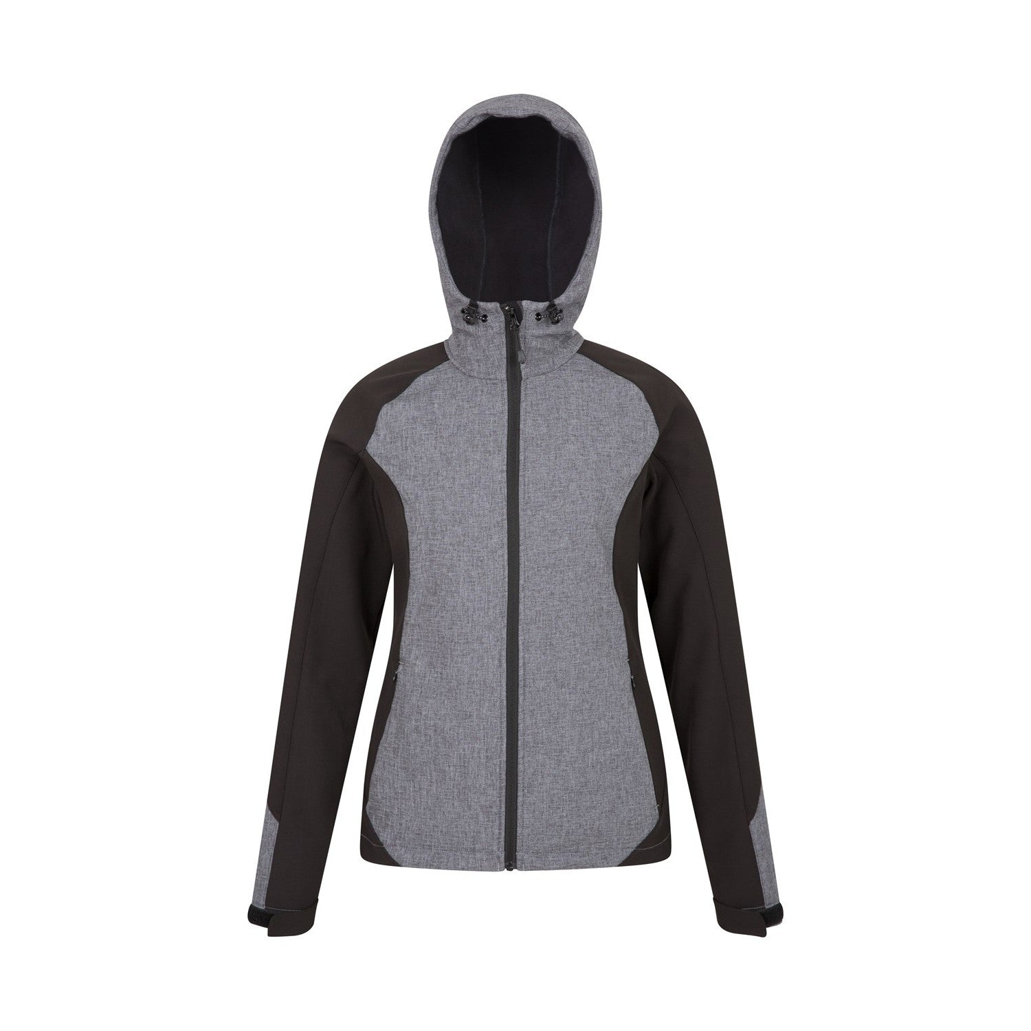 Black - Lifestyle - Mountain Warehouse Womens-Ladies Illuminate Reflective Soft Shell Jacket