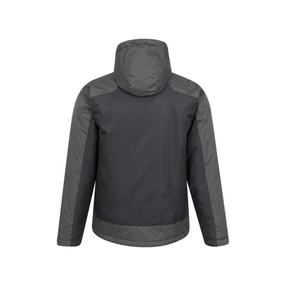Black-Grey - Back - Mountain Warehouse Mens Dusk III Ski Jacket