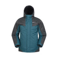 Petrol-Black - Front - Mountain Warehouse Mens Dusk III Ski Jacket