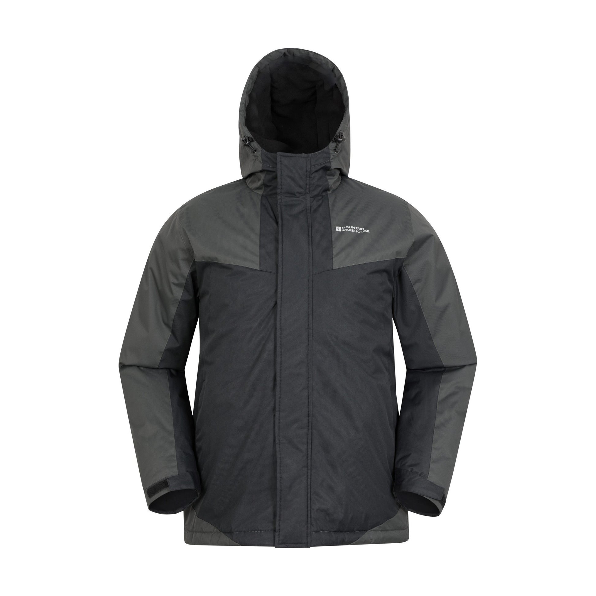 Black-Grey - Front - Mountain Warehouse Mens Dusk III Ski Jacket