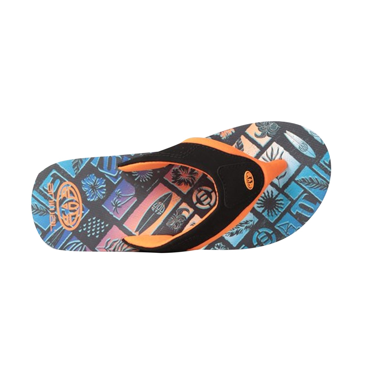 Multicoloured - Back - Animal Childrens-Kids Jekyl Recycled Flip Flops