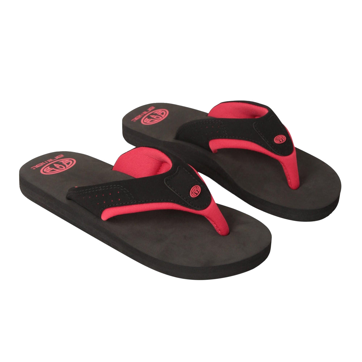 Jet Black - Front - Animal Childrens-Kids Jekyl Recycled Flip Flops