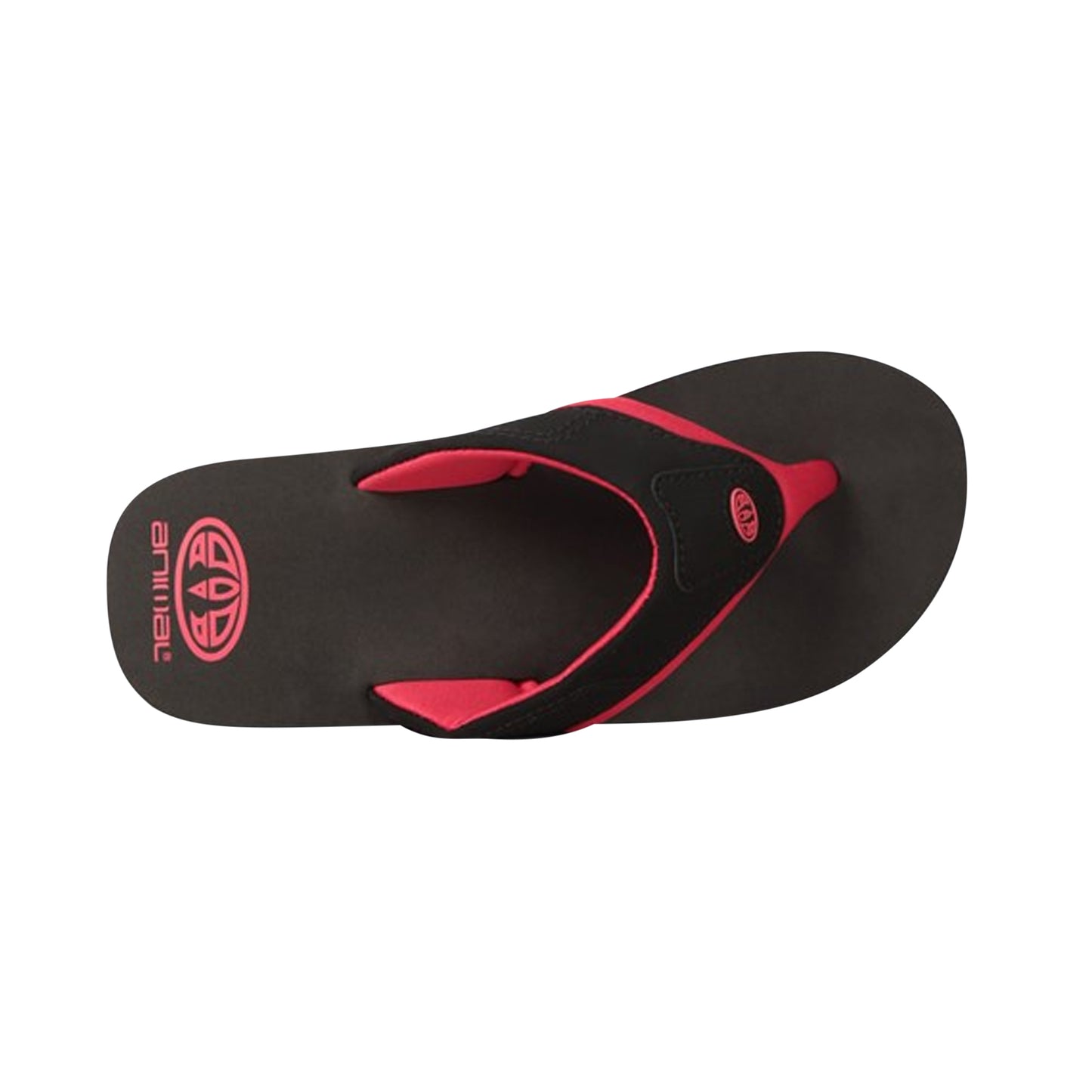 Jet Black - Back - Animal Childrens-Kids Jekyl Recycled Flip Flops
