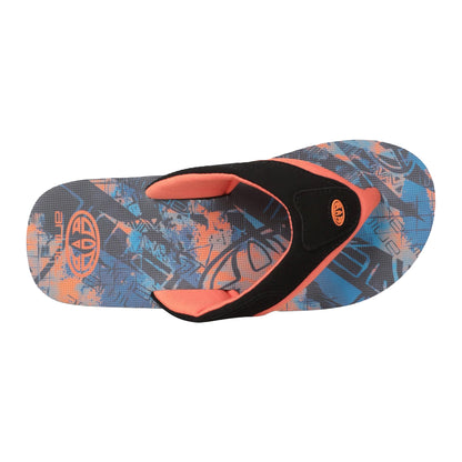 Bright Orange - Side - Animal Childrens-Kids Jekyl Recycled Flip Flops