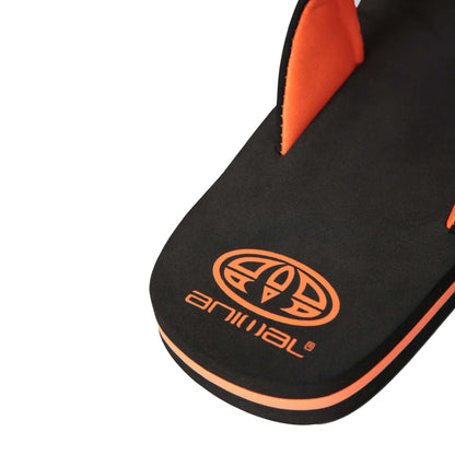 Black - Pack Shot - Animal Childrens-Kids Jekyl Recycled Flip Flops