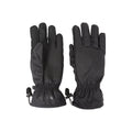 Black - Side - Mountain Warehouse Mens Waterproof Ripstop Gloves