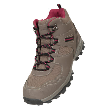 Light Brown - Front - Mountain Warehouse Mens Mcleod Wide Walking Boots