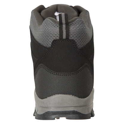 Jet Black - Back - Mountain Warehouse Mens Mcleod Wide Walking Boots