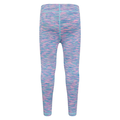 Blue - Back - Mountain Warehouse Girls Kayleigh II Space Dye Leggings
