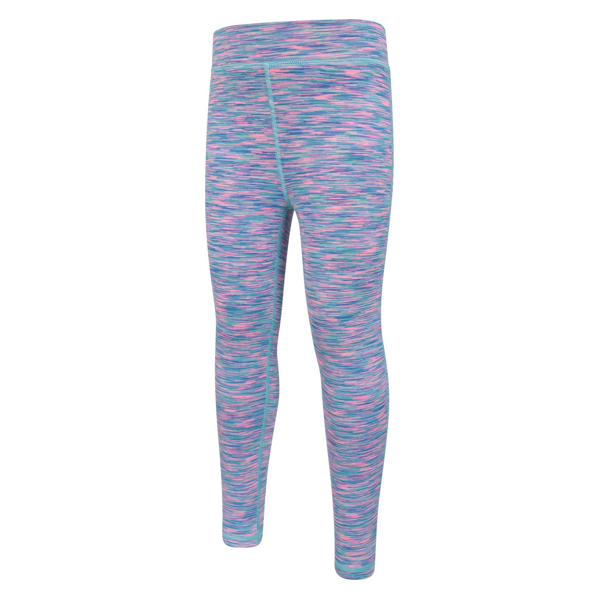 Blue - Side - Mountain Warehouse Girls Kayleigh II Space Dye Leggings