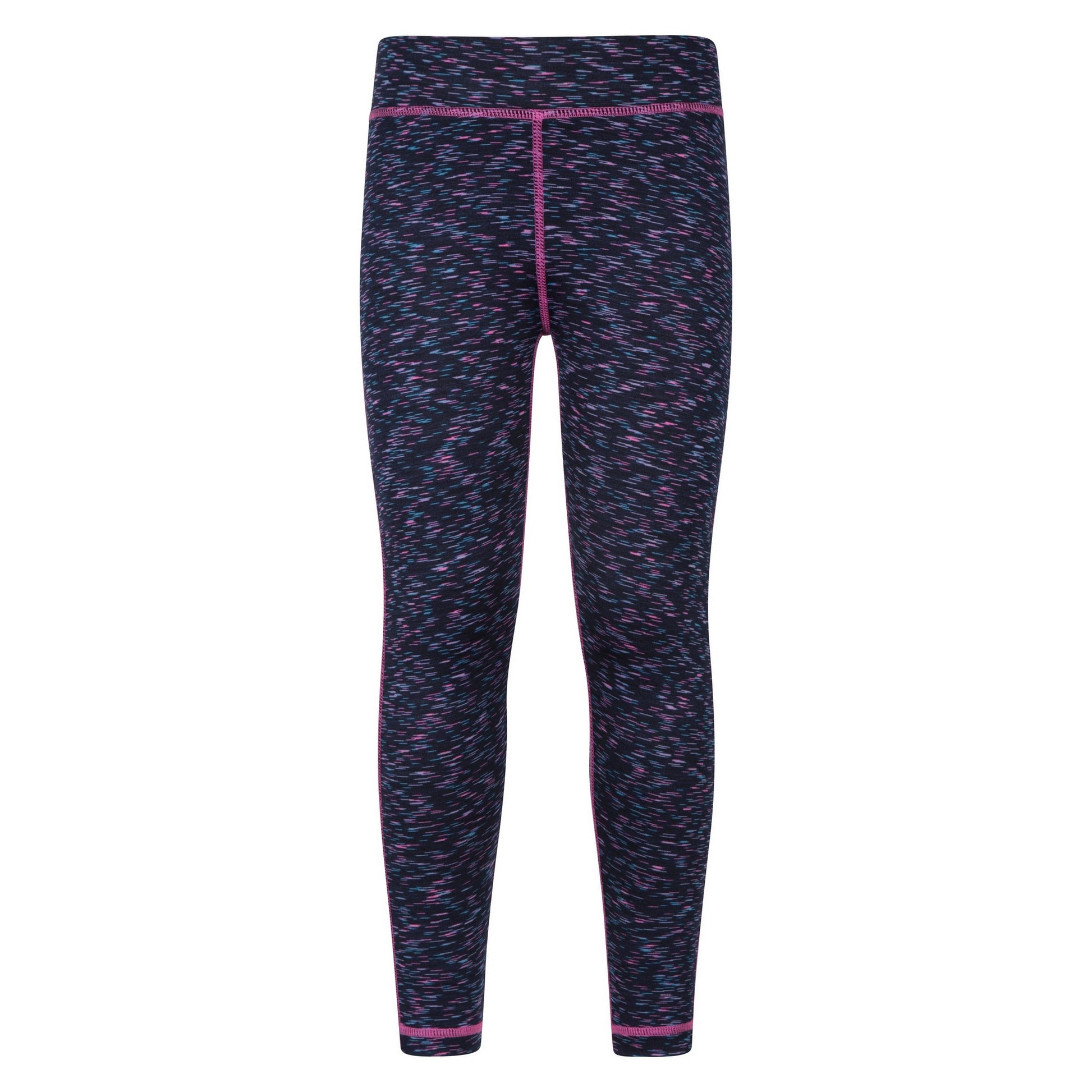 Indigo - Front - Mountain Warehouse Girls Kayleigh II Space Dye Leggings