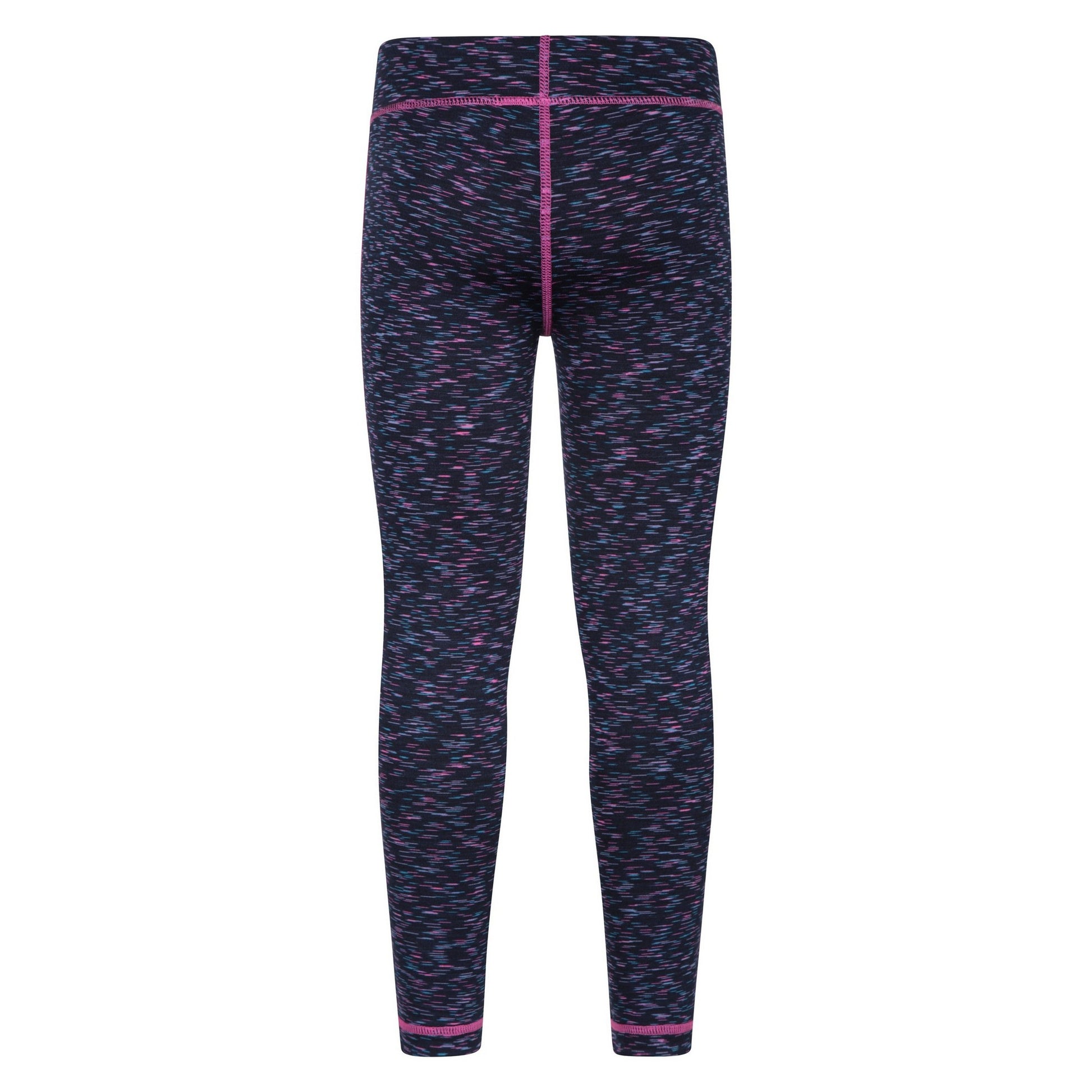 Indigo - Back - Mountain Warehouse Girls Kayleigh II Space Dye Leggings