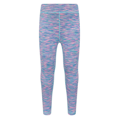 Blue - Front - Mountain Warehouse Girls Kayleigh II Space Dye Leggings