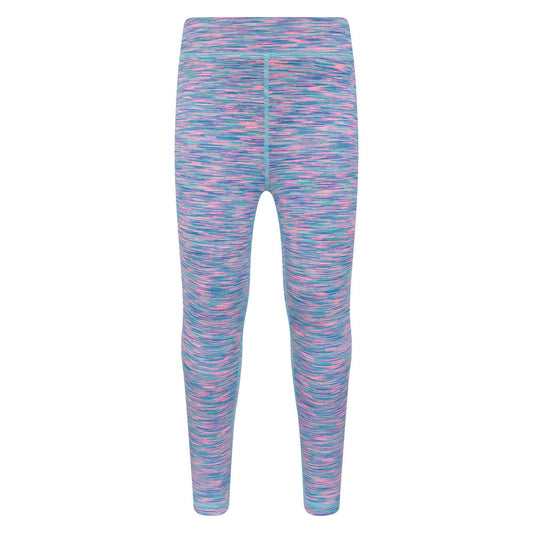 Blue - Front - Mountain Warehouse Girls Kayleigh II Space Dye Leggings