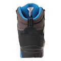 Blue-Brown-Black - Back - Mountain Warehouse Childrens-Kids Edinburgh Waterproof Suede Walking Boots