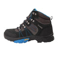 Blue-Brown-Black - Side - Mountain Warehouse Childrens-Kids Edinburgh Waterproof Suede Walking Boots