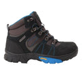 Blue-Brown-Black - Lifestyle - Mountain Warehouse Childrens-Kids Edinburgh Waterproof Suede Walking Boots