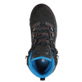 Blue-Brown-Black - Close up - Mountain Warehouse Childrens-Kids Edinburgh Waterproof Suede Walking Boots