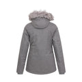 Grey - Back - Mountain Warehouse Womens-Ladies Snow Textured Ski Jacket