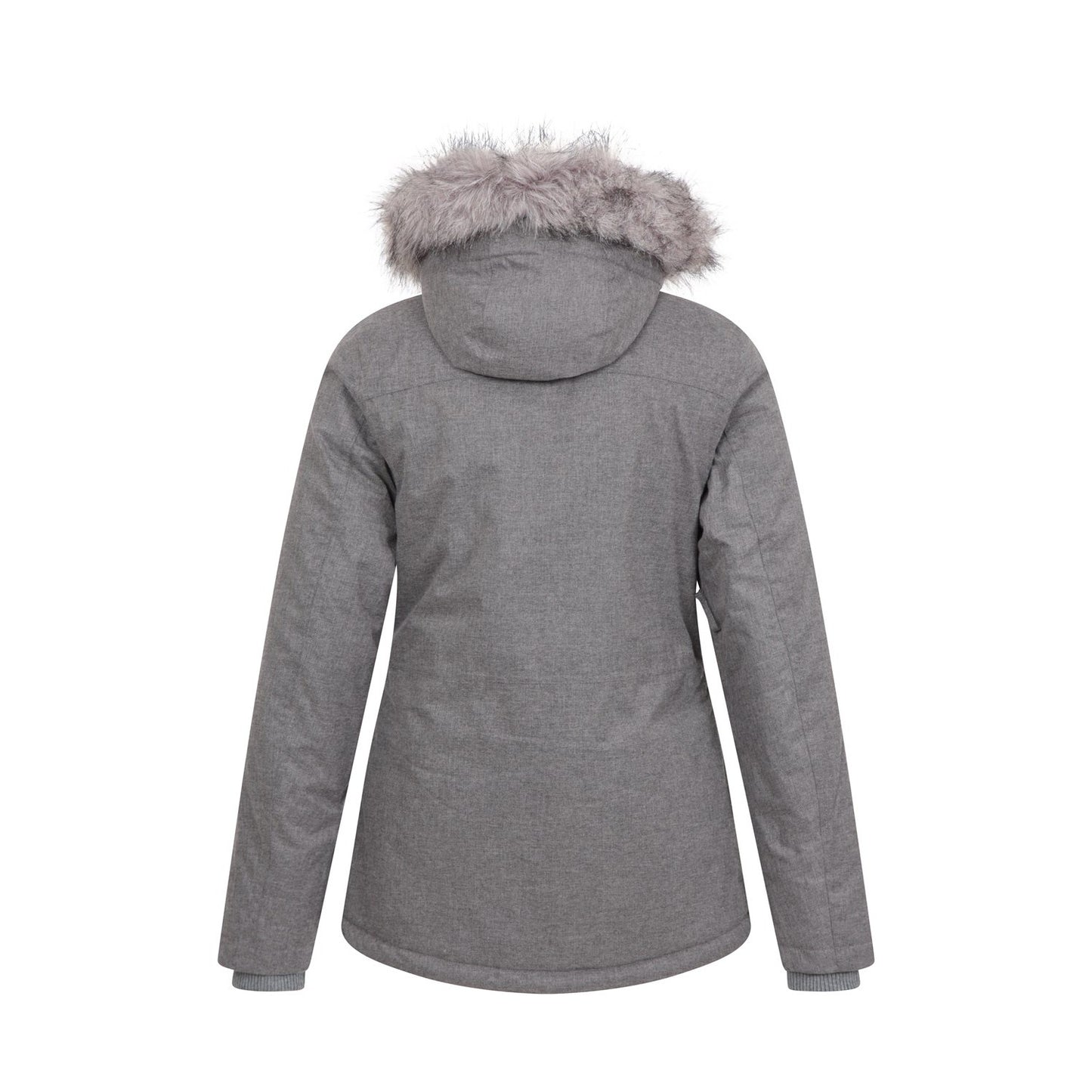 Grey - Back - Mountain Warehouse Womens-Ladies Snow Textured Ski Jacket