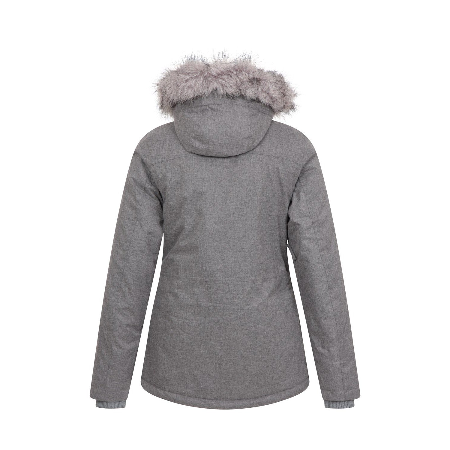 Grey - Back - Mountain Warehouse Womens-Ladies Snow Textured Ski Jacket