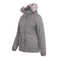 Grey - Side - Mountain Warehouse Womens-Ladies Snow Textured Ski Jacket