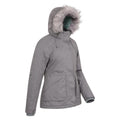 Grey - Lifestyle - Mountain Warehouse Womens-Ladies Snow Textured Ski Jacket