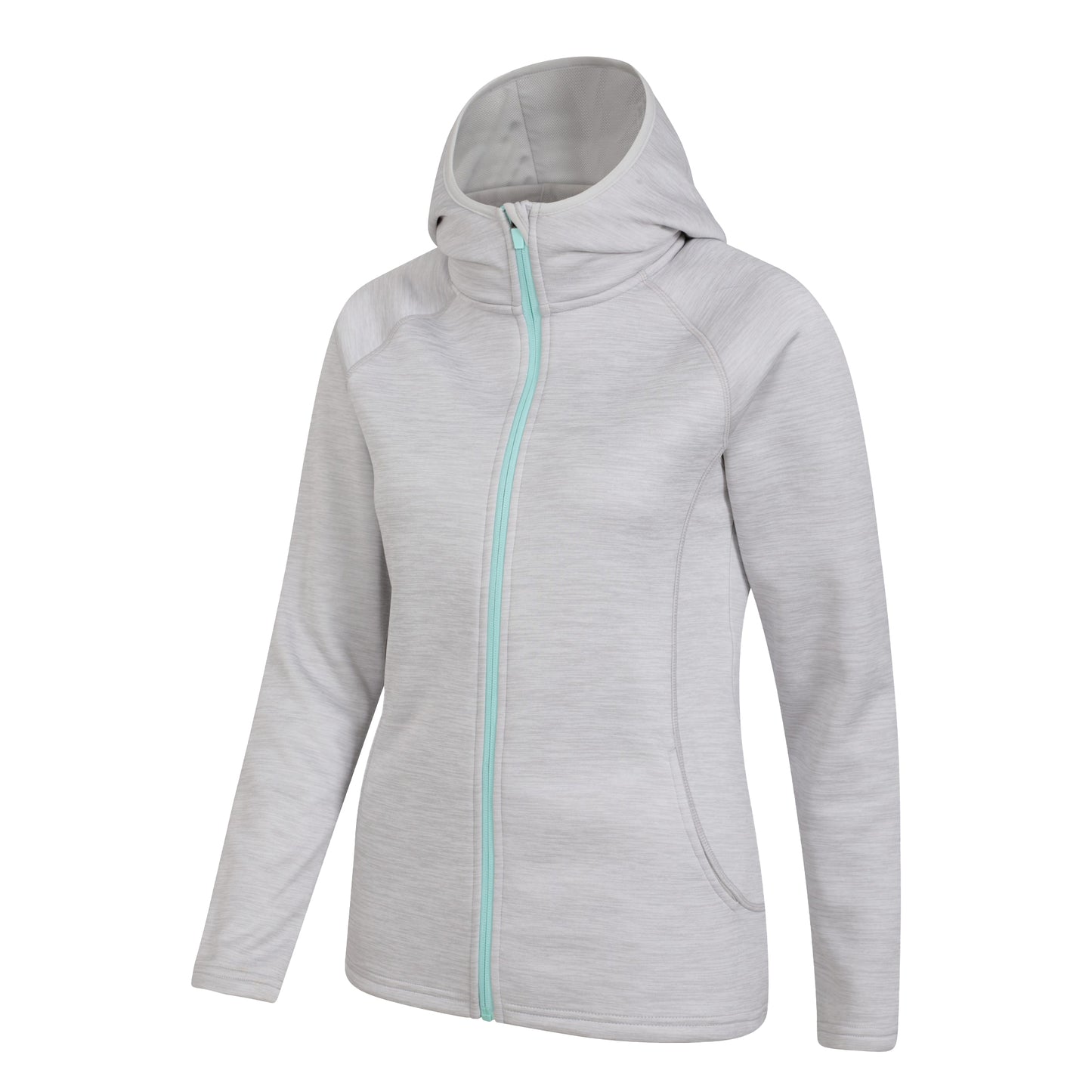 Medium Grey - Side - Mountain Warehouse Womens-Ladies Dynamic Chakra IsoCool Hoodie