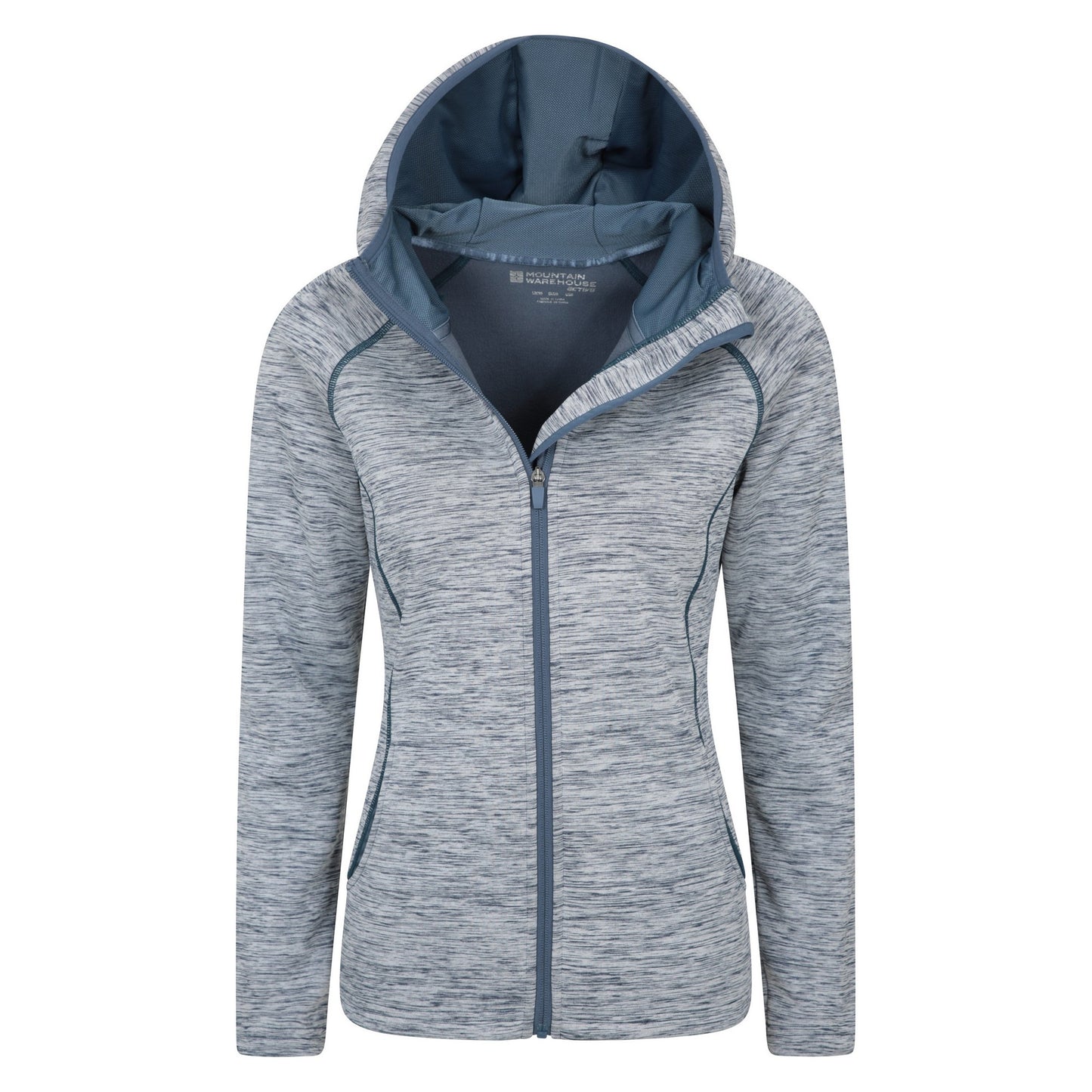Petrol - Pack Shot - Mountain Warehouse Womens-Ladies Dynamic Chakra IsoCool Hoodie