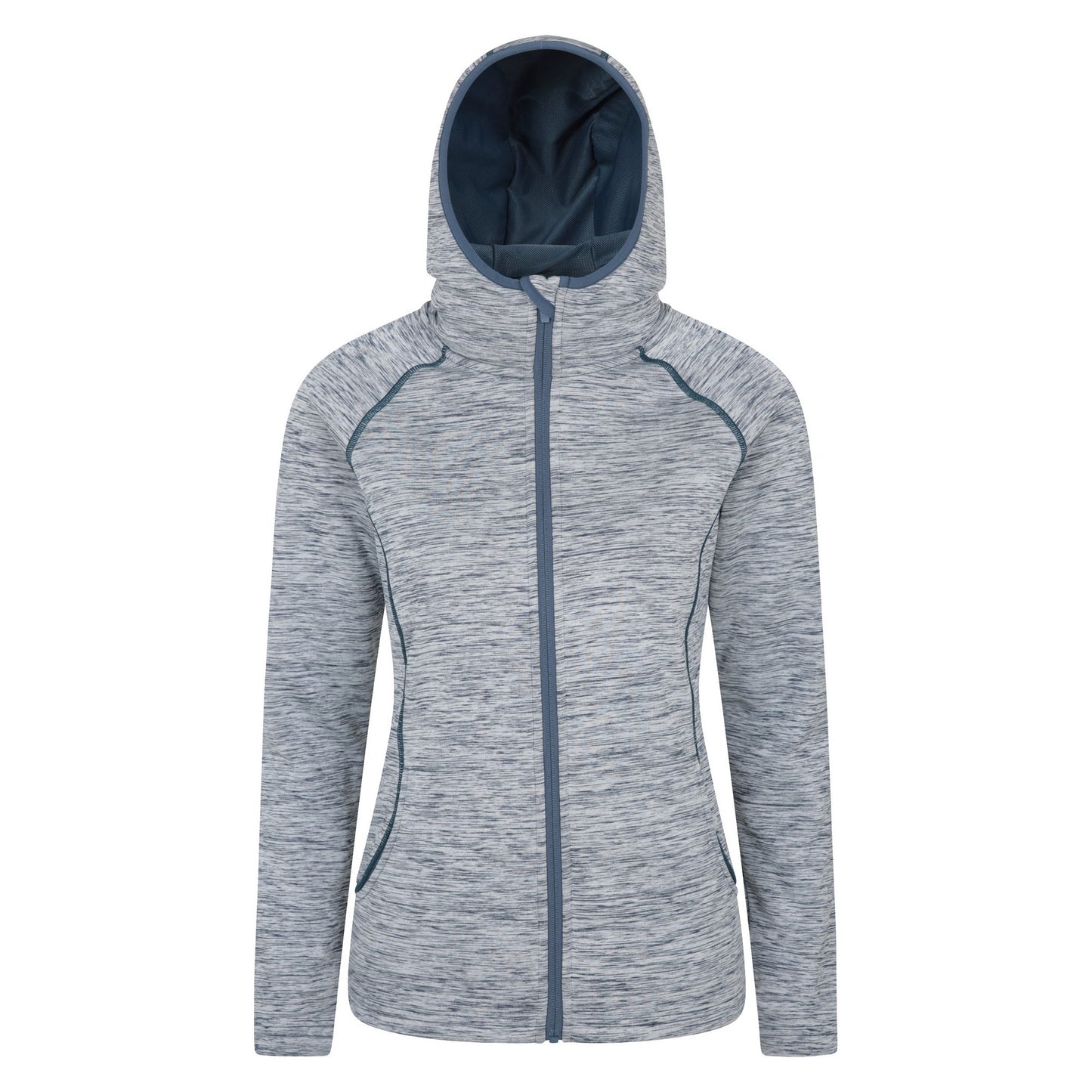 Petrol - Front - Mountain Warehouse Womens-Ladies Dynamic Chakra IsoCool Hoodie