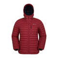 Dark Red - Front - Mountain Warehouse Mens Henry II Extreme Down Filled Padded Jacket