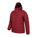 Dark Red - Side - Mountain Warehouse Mens Henry II Extreme Down Filled Padded Jacket