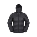 Jet Black - Front - Mountain Warehouse Mens Henry II Extreme Down Filled Padded Jacket