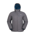 Grey - Front - Mountain Warehouse Mens Henry II Extreme Down Filled Padded Jacket