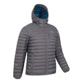 Grey - Back - Mountain Warehouse Mens Henry II Extreme Down Filled Padded Jacket