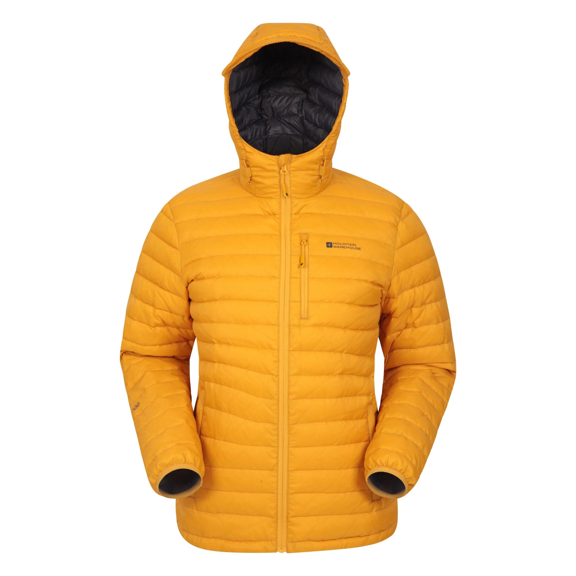 Mustard - Back - Mountain Warehouse Mens Henry II Extreme Down Filled Padded Jacket