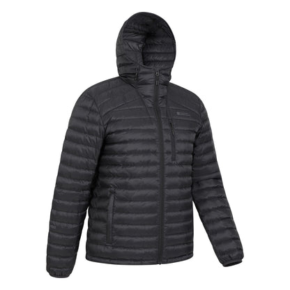 Jet Black - Back - Mountain Warehouse Mens Henry II Extreme Down Filled Padded Jacket