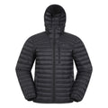 Black - Front - Mountain Warehouse Mens Henry II Extreme Down Filled Padded Jacket