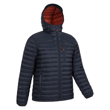 Navy - Back - Mountain Warehouse Mens Henry II Extreme Down Filled Padded Jacket