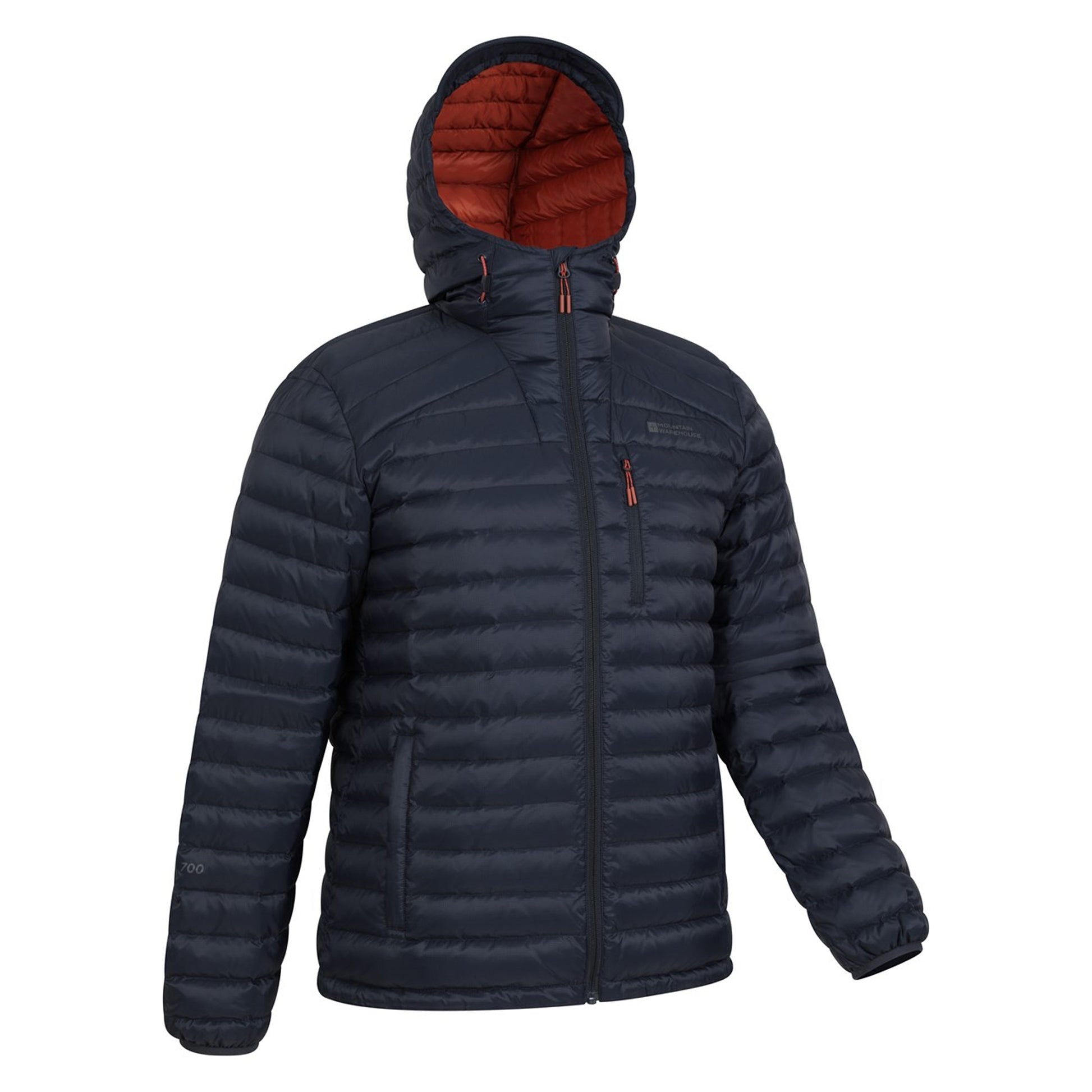 Navy - Back - Mountain Warehouse Mens Henry II Extreme Down Filled Padded Jacket