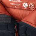 Navy - Close up - Mountain Warehouse Mens Henry II Extreme Down Filled Padded Jacket