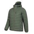 Navy - Close up - Mountain Warehouse Mens Henry II Extreme Down Filled Padded Jacket