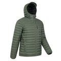 Dark Khaki - Front - Mountain Warehouse Mens Henry II Extreme Down Filled Padded Jacket